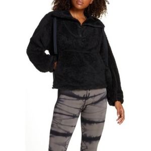 Free People Big Sky Faux Shearling Pullover Medium